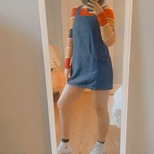 denim mini dress f21 | Size S